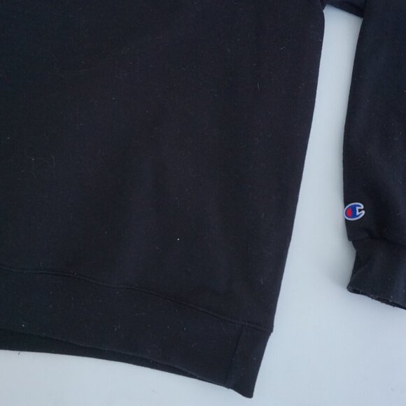 Ohio State Buckeyes Champion Athletic Black Red Embroidered Crew Neck Sweater L - Picture 5 of 11